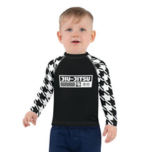 Train in Style: Boy's Houndstooth BJJ Rash Guard - Long Sleeve Boys Exclusive Houndstooth Kids Long Sleeve Rash Guard