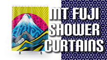 Transform Your Bathroom with Mt Fuji Pop Art Shower Curtain - Vibrant and Stylish 001 Bath Bathroom Exclusive Home & Living Indoor Mt Fuji Pop Art