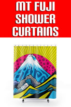 Transform Your Bathroom with Mt Fuji Pop Art Shower Curtain - Vibrant and Stylish 001 Bath Bathroom Exclusive Home & Living Indoor Mt Fuji Pop Art