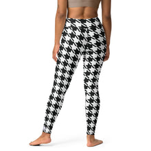 Trendy Training: Women's Houndstooth Yoga Leggings Athleisure Exclusive Houndstooth Leggings Womens