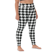 Trendy Training: Women's Houndstooth Yoga Leggings Athleisure Exclusive Houndstooth Leggings Womens