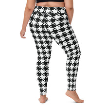 Trendy Training: Women's Houndstooth Yoga Leggings Athleisure Exclusive Houndstooth Leggings Womens