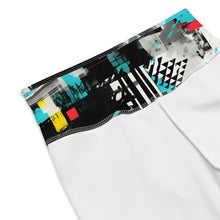 Tropical Tempo: Women's Mile After Mile Biker Shorts - Tropical Thunder 001 Exclusive Leggings Running Shorts Tights Womens