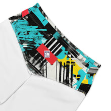 Tropical Tempo: Women's Mile After Mile Biker Shorts - Tropical Thunder 001 Exclusive Leggings Running Shorts Tights Womens