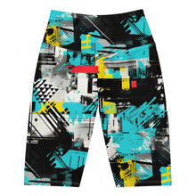 Tropical Tempo: Women's Mile After Mile Biker Shorts - Tropical Thunder 001 Exclusive Leggings Running Shorts Tights Womens