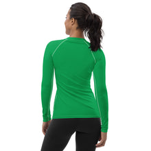 Understated Elegance: Solid Color Long Sleeve Rash Guard for Women - Jade Exclusive Long Sleeve Rash Guard Solid Color Swimwear Womens