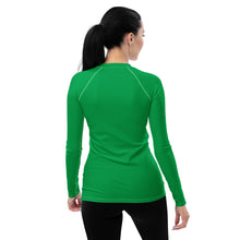 Understated Elegance: Solid Color Long Sleeve Rash Guard for Women - Jade Exclusive Long Sleeve Rash Guard Solid Color Swimwear Womens