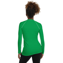 Understated Elegance: Solid Color Long Sleeve Rash Guard for Women - Jade Exclusive Long Sleeve Rash Guard Solid Color Swimwear Womens