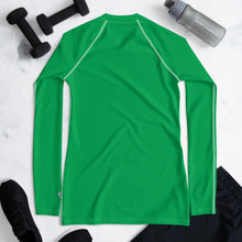 Understated Elegance: Solid Color Long Sleeve Rash Guard for Women - Jade Exclusive Long Sleeve Rash Guard Solid Color Swimwear Womens