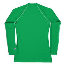 Understated Elegance: Solid Color Long Sleeve Rash Guard for Women - Jade Exclusive Long Sleeve Rash Guard Solid Color Swimwear Womens