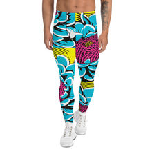 Unleash Your Inner Pop Art Fan with Men's Dahlia Print Athletic Leggings 002 Dahlia Exclusive Fitness Grappling Leggings Mens Pants Pop Art Running trousers Yoga