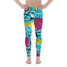 Unleash Your Inner Pop Art Fan with Men's Dahlia Print Athletic Leggings 002 Dahlia Exclusive Fitness Grappling Leggings Mens Pants Pop Art Running trousers Yoga