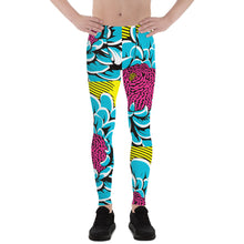 Unleash Your Inner Pop Art Fan with Men's Dahlia Print Athletic Leggings 002 Dahlia Exclusive Fitness Grappling Leggings Mens Pants Pop Art Running trousers Yoga