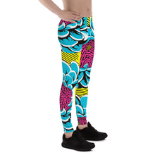 Unleash Your Inner Pop Art Fan with Men's Dahlia Print Athletic Leggings 002 Dahlia Exclusive Fitness Grappling Leggings Mens Pants Pop Art Running trousers Yoga