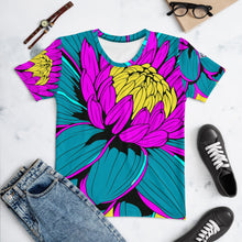 Unleash Your Inner Pop Art Fan with Women's Dahlia Print BJJ Short Sleeve Rash Guard 001 Dahlia Exclusive Flower Rash Guard Running Short Sleeve Swimwear Tees Womens Yoga