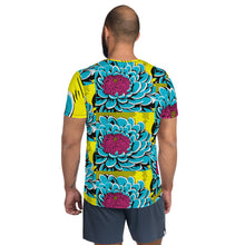 Upgrade Your Training Gear with Men's Pop Art BJJ Short Sleeve Rash Guard - Dahlia Print 002 Dahlia Exclusive Mens Pop Art Rash Guard Running Short Sleeve Swimwear Tees Yoga