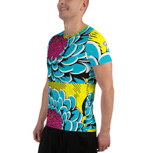 Upgrade Your Training Gear with Men's Pop Art BJJ Short Sleeve Rash Guard - Dahlia Print 002 Dahlia Exclusive Mens Pop Art Rash Guard Running Short Sleeve Swimwear Tees Yoga