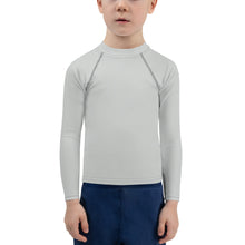 Urban Adventures: Kid's Long Sleeve Rash Guards in Solid Color - Smoke Boys Exclusive Kids Long Sleeve Rash Guard Solid Color