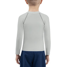Urban Adventures: Kid's Long Sleeve Rash Guards in Solid Color - Smoke Boys Exclusive Kids Long Sleeve Rash Guard Solid Color