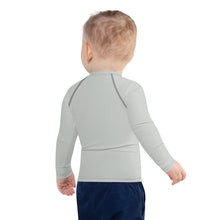 Urban Adventures: Kid's Long Sleeve Rash Guards in Solid Color - Smoke Boys Exclusive Kids Long Sleeve Rash Guard Solid Color