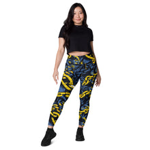 Urban Chic Strides: Women's Mile After Mile Golden Chains 002 Running Leggings Exclusive Leggings Running Tights Womens