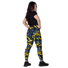 Urban Chic Strides: Women's Mile After Mile Golden Chains 002 Running Leggings Exclusive Leggings Running Tights Womens