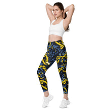 Urban Chic Strides: Women's Mile After Mile Golden Chains 002 Running Leggings Exclusive Leggings Running Tights Womens