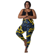 Urban Chic Strides: Women's Mile After Mile Golden Chains 002 Running Leggings Exclusive Leggings Running Tights Womens