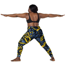 Urban Chic Strides: Women's Mile After Mile Golden Chains 002 Running Leggings Exclusive Leggings Running Tights Womens