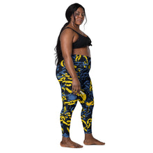 Urban Chic Strides: Women's Mile After Mile Golden Chains 002 Running Leggings Exclusive Leggings Running Tights Womens