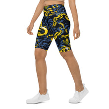 Urban Chic: Women's Mile After Mile Golden Chains 002 Biker Shorts Exclusive Leggings Running Shorts Tights Womens