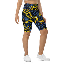 Urban Chic: Women's Mile After Mile Golden Chains 002 Biker Shorts Exclusive Leggings Running Shorts Tights Womens