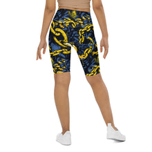 Urban Chic: Women's Mile After Mile Golden Chains 002 Biker Shorts Exclusive Leggings Running Shorts Tights Womens