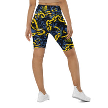 Urban Chic: Women's Mile After Mile Golden Chains 002 Biker Shorts Exclusive Leggings Running Shorts Tights Womens