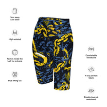 Urban Chic: Women's Mile After Mile Golden Chains 002 Biker Shorts Exclusive Leggings Running Shorts Tights Womens