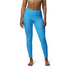 Urban Chic: Women's Solid Color Yoga Pants Leggings - Cyan Exclusive Leggings Solid Color Tights Womens