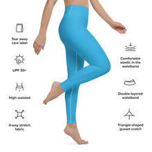 Urban Chic: Women's Solid Color Yoga Pants Leggings - Cyan Exclusive Leggings Solid Color Tights Womens