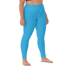 Urban Chic: Women's Solid Color Yoga Pants Leggings - Cyan Exclusive Leggings Solid Color Tights Womens
