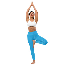 Urban Chic: Women's Solid Color Yoga Pants Leggings - Cyan Exclusive Leggings Solid Color Tights Womens