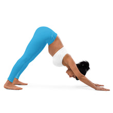 Urban Chic: Women's Solid Color Yoga Pants Leggings - Cyan Exclusive Leggings Solid Color Tights Womens