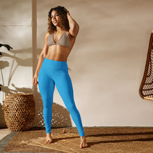 Urban Chic: Women's Solid Color Yoga Pants Leggings - Cyan Exclusive Leggings Solid Color Tights Womens