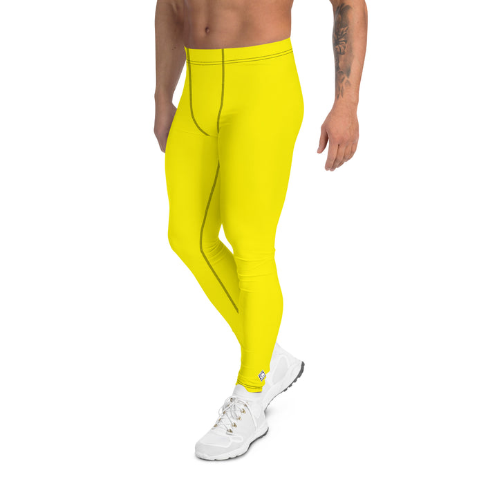 Urban Ease: Men's Solid Color Yoga Pants Leggings - Golden Sun Exclusive Leggings Mens Pants Solid Color trousers