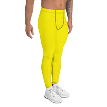 Urban Ease: Men's Solid Color Yoga Pants Leggings - Golden Sun Exclusive Leggings Mens Pants Solid Color trousers