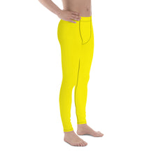 Urban Ease: Men's Solid Color Yoga Pants Leggings - Golden Sun Exclusive Leggings Mens Pants Solid Color trousers