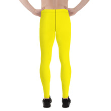 Urban Ease: Men's Solid Color Yoga Pants Leggings - Golden Sun Exclusive Leggings Mens Pants Solid Color trousers