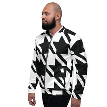Urban Elegance: Men's Houndstooth Bomber Jacket Athleisure Bomber Jacket Exclusive Houndstooth Jackets Mens