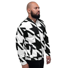 Urban Elegance: Men's Houndstooth Bomber Jacket Athleisure Bomber Jacket Exclusive Houndstooth Jackets Mens