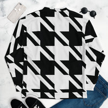 Urban Elegance: Men's Houndstooth Bomber Jacket Athleisure Bomber Jacket Exclusive Houndstooth Jackets Mens