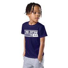 Versatile Comfort: Boy's Short Sleeve Jiu-Jitsu Rash Guard - Midnight Blue Boys Exclusive Jiu-Jitsu Kids Rash Guard Short Sleeve