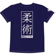 Versatile Comfort: Boy's Short Sleeve Jiu-Jitsu Rash Guard - Midnight Blue Boys Exclusive Jiu-Jitsu Kids Rash Guard Short Sleeve